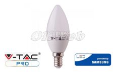 LED fényforrás E14 gyertya SMD 7W melegfehér SAMSUNG