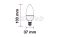 LED fényforrás E14 gyertya SMD 7W természetesfehér SAMSUNG