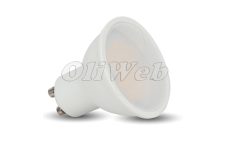 LED fényforrás GU10 spot 7W 110° természetesfehér, opál V-TAC