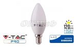 LED fényforrás E14 gyertya SMD 4,5W HL melegfehér SAMSUNG