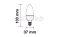 LED fényforrás E14 gyertya SMD 4,5W HL melegfehér SAMSUNG