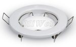   Süllyesztett kerek lámpatest GU10 ff-hoz, fehér (2 db/doboz)