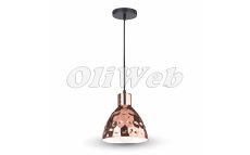 Függesztett Copper 220 lámpatest E27 foglalattal, rózsaarany V-TAC