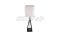 Asztali lámpa Designer Ivory E27 foglalattal, széles