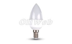 LED fényforrás E14 gyertya SMD 6W melegfehér V-TAC