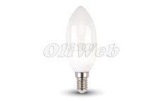 LED fényforrás E14 gyertya SMD 4W melegfehér V-TAC