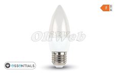 LED fényforrás E27 gyertya SMD 5,5W melegfehér