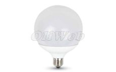 LED fényforrás E27 G120 gömb SMD 15W természetesfehér