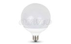 LED fényforrás E27 G120 gömb SMD 18W melegfehér V-TAC