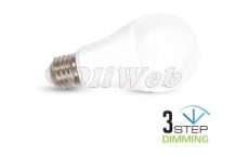 LED fényforrás E27 A60 körte SMART SMD 9W melegfehér 3 STEP DIMM
