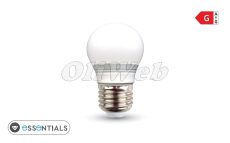 LED fényforrás E27 G45 kisgömb SMD 3W melegfehér