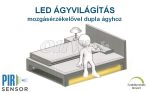   Ágyvilágítás (dupla) szett 6W LED PIR szenzor melegfehér V-TAC