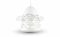 Függesztett Mesh Metal lámpatest E27 foglalattal, fehér V-TAC