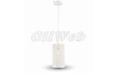 Függesztett Can Shape lámpatest E27 foglalattal, fehér V-TAC