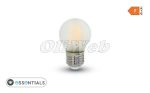   LED fényforrás E27 G45 kisgömb COG "izzószálas" 4W melegfehér, opál V-TAC