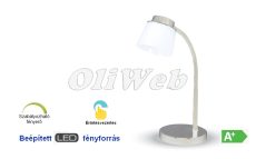 Asztali LED lámpa 5W 4 STEP szabályozható természetesfehér, fehér V-TAC